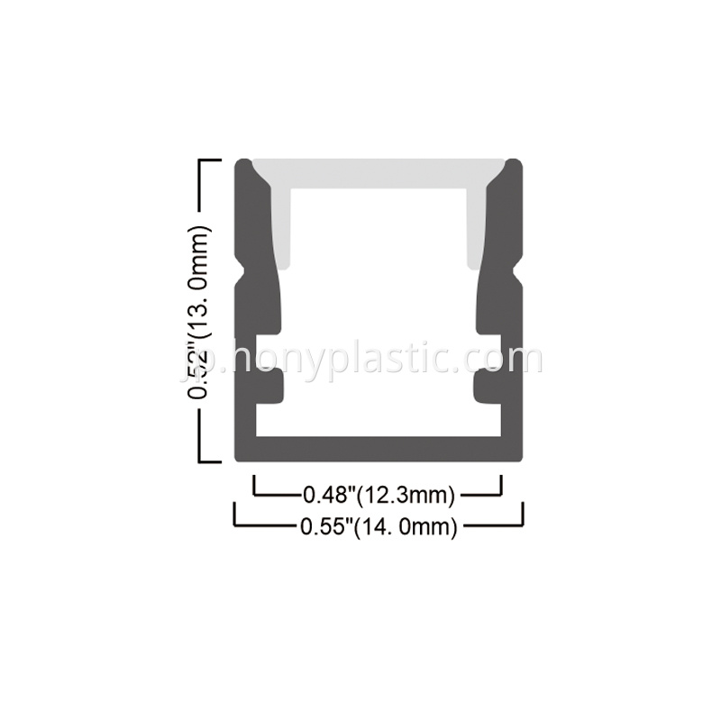 LEDストリップ6のPMMAディフューザー PMMA Diffuser For Led Strip6